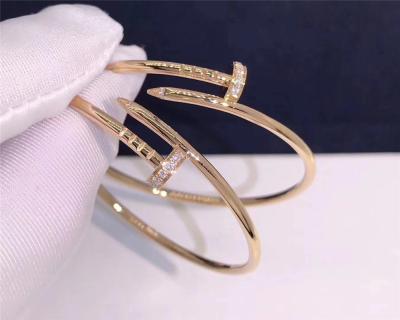 China C nail Earrings 18k gold  white gold yellow gold rose gold bracelet  Jewelry factory in Shenzhen, China for sale
