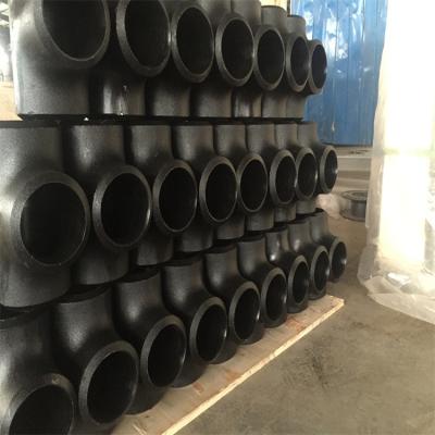 China ANSI B16.9 Carbon Steel Tees 150LB  4 X 2 inch Sch 40 Reducing Tee for sale