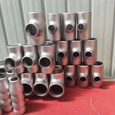 China Sch 20 Dn1200 Reducer Tee Fitting Tee Carbon Steel ASTM A420 WPL6 Fittings for sale