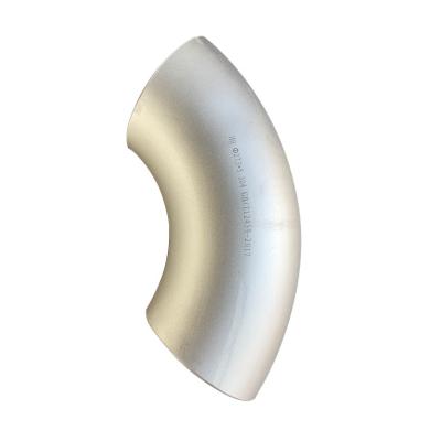 China 1.5D 90 180 polegada de aço inoxidável do MS Sch 80 1/2 do cotovelo da tubulação do grau com superfície normal à venda