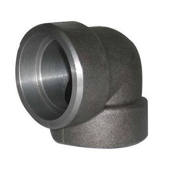 China Ansi B16.11 Forged Carbon Steel Pipe Fittings 45 Degree 90 Degree Socket Weld Elbow for sale