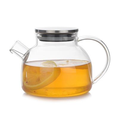 Chine Service à thé en verre transparent sûr de fourneau électrique avec le couvercle hermétique d'acier inoxydable à vendre
