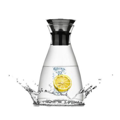 China Alto peso ligero de la resistencia termal del goteo de la jarra de cristal libre segura del agua en venta