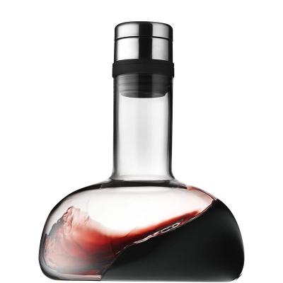 China Lead Free Glass Wine Decanter Elegant Look Eco Friendly For Restarent / Party for sale