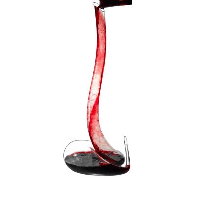 China Creative Snake Shape Glass Wine Decanter Large Capacity Durable Easy To Use for sale