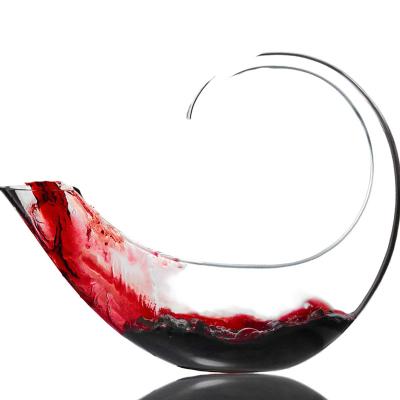 China Scorpion Shaped Liquor Glass Wine Decanter Transparent Color Hand Made Craft for sale