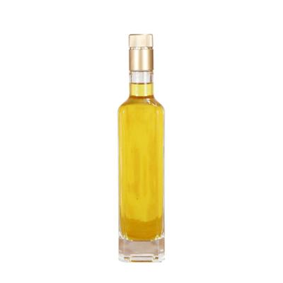 China Transparent Glass Olive Oil Bottle With Cap Pourer Diswasher Safe Easy To Dispense for sale