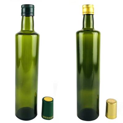China No Drip Nozzle Round Glass Olive Oil Bottle Dust Proof OEM Service Support for sale