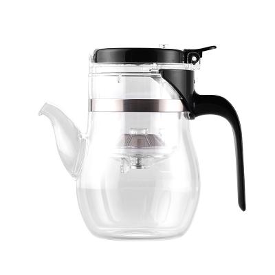 China 650ml Infuser Small Glass Teapot Kettle Set For Home Teaware Eco Friendly for sale