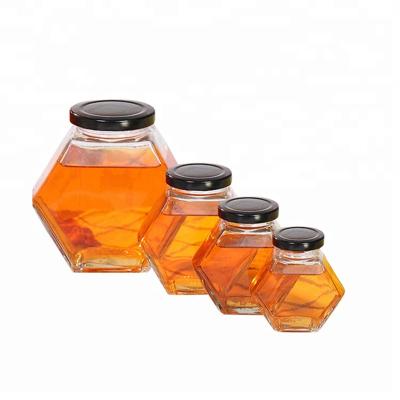 China Twist Off Metal Cap Glass Jam Jars , Clear Mason Jars Small Glass Containers for sale