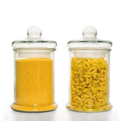 China Airtight Lid Food 2500ml Glass Storage Canister for sale
