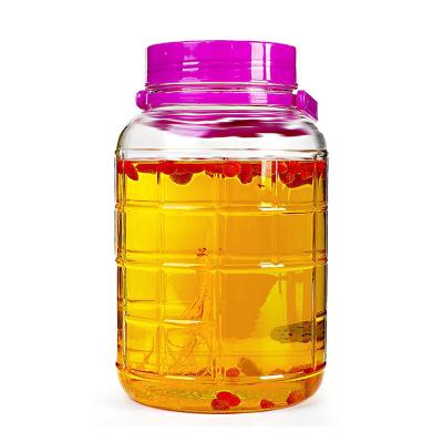 China Drinking Beverage Dispenser 1 Gallon Airtight Glass Jar for sale