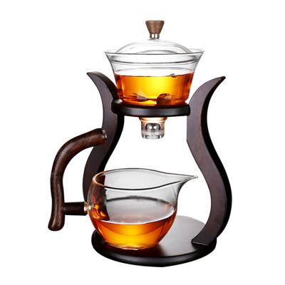 China Heat Resistant 350ml Borosilicate Clear Glass Teapot for sale