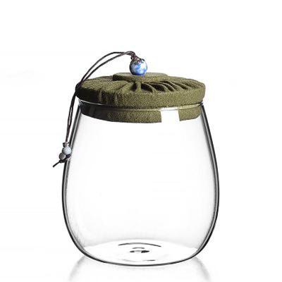 China Kitchen Canister 1000ml Borosilicate Airtight Glass Jar for sale