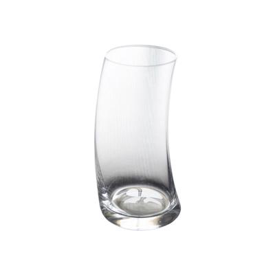 China LFGB Horn Shaped Hand Blown 500ml Beer Glass Cup for sale