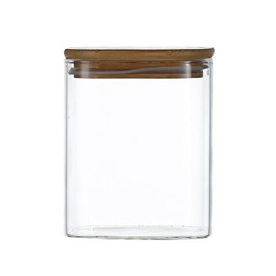China 1000ml Airtight Borosilicate Glass Food Storage Jars for sale