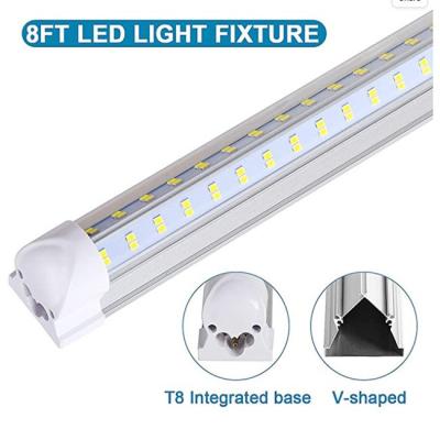 China 4ft Integrated T8 V Shape Lamp 32W 40W 120cm With US Or EU Plug , Clips ,Screws ,Linkable Cable 3000k for sale