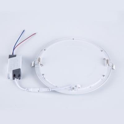 China Low LED Heat LED Round Panel Light with 0-10V Triac Dimmable 140lm/w No Flicker 5 Years Warranty for sale