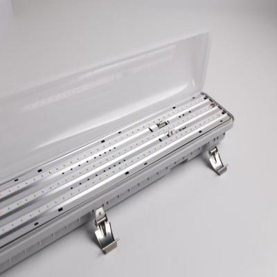 China 60CM-150CM Tri Proof LED Light with IK08 IP65 AC85-265V Aluminum Body PC Cover Milky or Clear Cover for sale