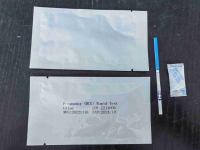China High Specificity / Sensitivity Pregnancy HCG Rapid Detection Kit Strip Home Use for sale