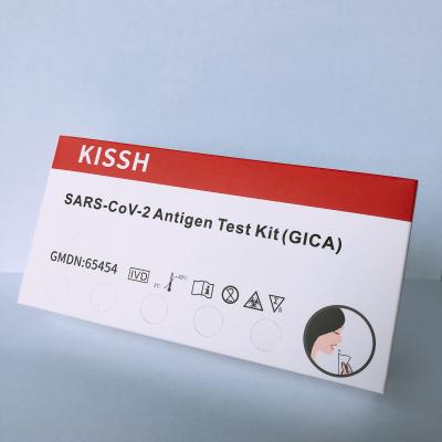 China Fast Saliva Nucleocapsid Protein Rapid Antigen Test Kit KISSH for sale