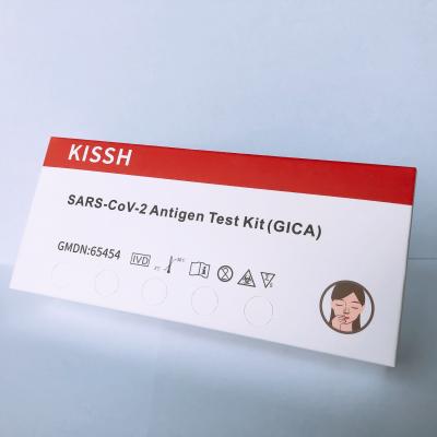 China Prueba plástica Kit Nasal Swab del antígeno de GICA 5 pruebas/Kit High Specificity en venta