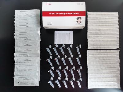 China GICA accurate Rapid Antigen Test Kit nasopharyngeal swab kit CE for sale