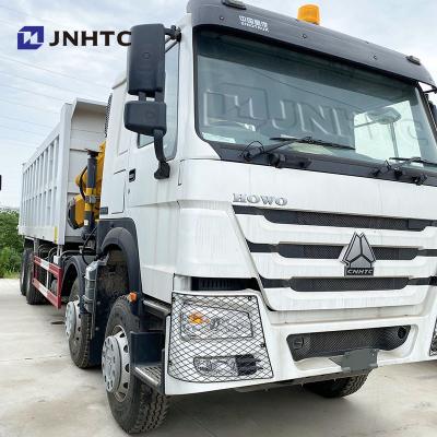 China Hot Sinotruk Howo Crane Truck 8X4 10Tons Cargo With Folding Crane 16 Wheels Best Price for sale