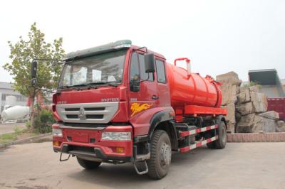 China Sinotruk SWZ 4×2 Sewage Suction Truck 266 Hp Loading 16 Tons 6 Wheels for sale