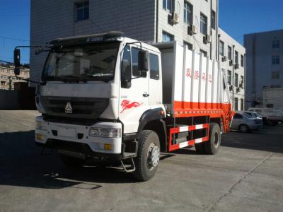 China alta prueba automática del tiempo del camión del compresor de la basura 10m3 con velocidad rápida del cargamento en venta