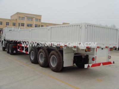 China Dropside Lightweight Heavy Duty Semi Trailers With Waterproof Cover And Slider Roof for sale