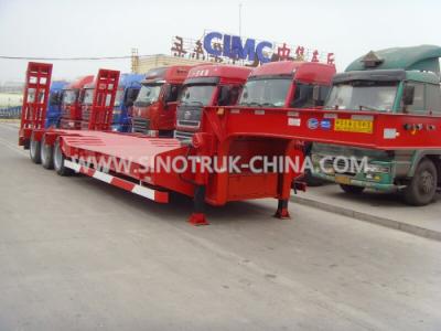 China low bed trailer 3 axles BPW brand   12.00R20 tyres  ABS  Optional JOST support leg for sale