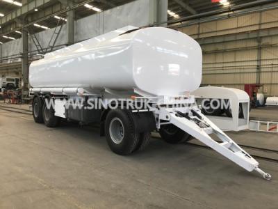 China 25 Tons 3 BPW Axles Oil Tank Trailer / Fuel Tank Semi Trailer With 2 Rooms for sale