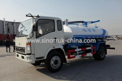 China HOWO Light Sewer Vacuum Truck 6 Wheels 10 Tons Loading 116hp Model SHMC5107GXW for sale