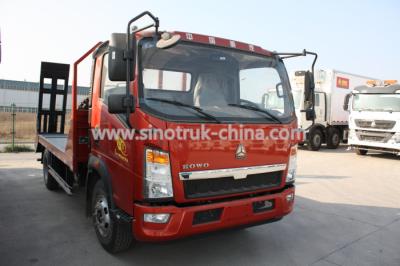 China Mini Howo High Reliability Light Flatbed Tow Truck With 8 Tons Loading Capacity for sale