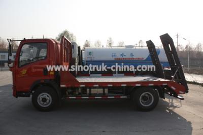 China Camiones comerciales de poca potencia de Sinotruk, 8 toneladas de camión de auxilio de color de la grúa opcional en venta