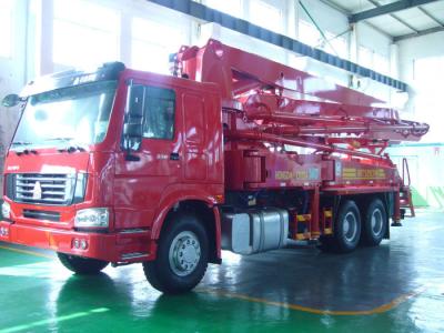 China 125M3 / H 21m Concrete Pump Truck With With Big Bearing Capacity And Small Swing for sale