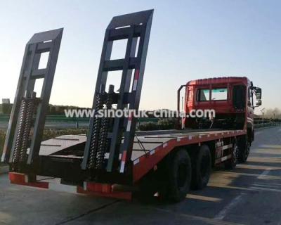 China 12 Wheels Flatbed Tow Truck Wreckers / Heavy Duty Commercial Trucks With Platfrom for sale