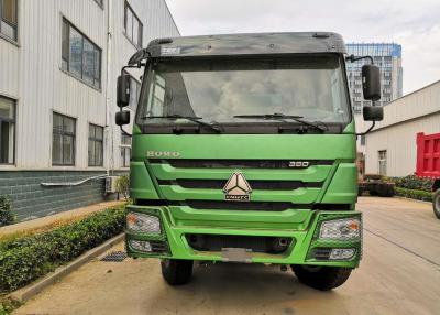 China Green Dump Mining Tipper Trucks / Heavy Dump Truck Steel Framed Structure for sale