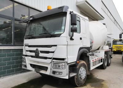 China White 10CBM Concrete Mixer Truck , RHD 10 Wheels Concrete Mixer Pump Truck for sale