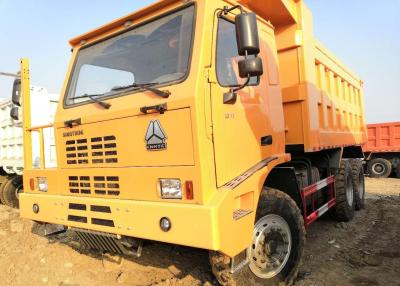 중국 고속도로 트럭 떨어져 371HP, 노란 색깔 팁 주는 사람 트럭 짐 70 톤 판매용