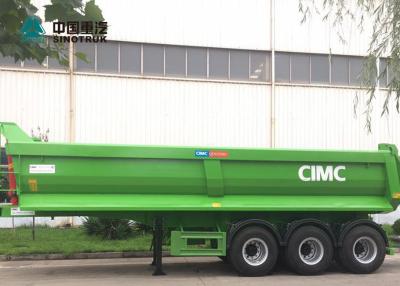 China CIMC 3 Axle 40CBM U Shape Rear Dump Trailer / Tip Trailer Long Service Life for sale