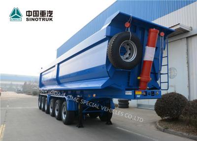 China High Strength Steel CIMC Semi Truck And Trailer 6 Axles 120 Tons In Blue for sale