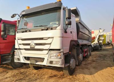 China 8x4 Driven 40 Ton Heavy Duty Dump Truck Howo 12 Wheel For 30 Cubic Cargo White Color for sale