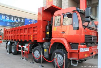 China T Model Ventral Lift / Front Lift Mini Dump Truck SINOTRUK STEYR 8 By 4 EURO II Standard for sale