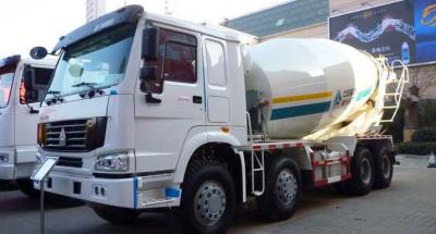 China 16cbm 8x4 Sinotruk HOWO Concrete Mixer Truck Red White Color 20-60 Ton CCC Passed for sale