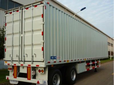 China 2 capacidade de carga resistente de Reboque Semi Van Reboque 13000kg dos eixos semi à venda