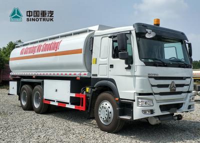 China HOWO EURO 2 336 Fuel Tank Truck , Oil Tanker Truck 25CBM 20 Tons Payload for sale