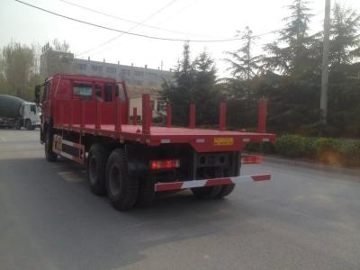 Κίνα φορτηγό 30T επίπεδης βάσης 6x4 10wheels εμπορευματοκιβωτίων φορτίου 371hp Sinotruk Howo7 με 1 εφεδρική ρόδα προς πώληση