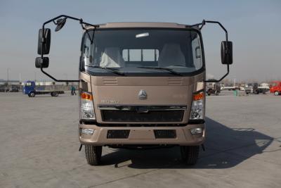 China HOWO 4x2 Light Duty Commercial Trucks Fuel Saving Brown Color 160hp 8.2t Rear Axle for sale